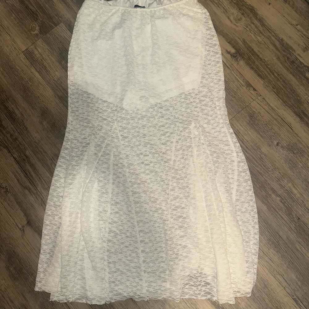 wild fable White Lace Maxi Skirt